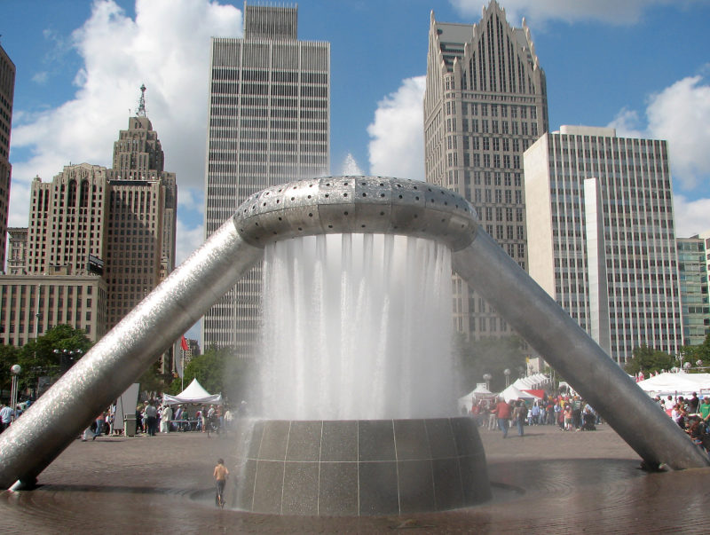 Isamu Noguchi - Horace Dodge Fountain – Hart Plaza, Detroit, Michigan