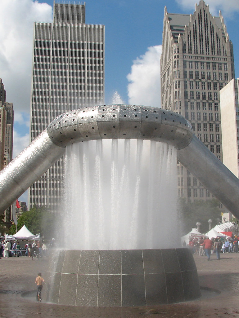 Isamu Noguchi - Horace Dodge Fountain – Hart Plaza, Detroit, Michigan feat