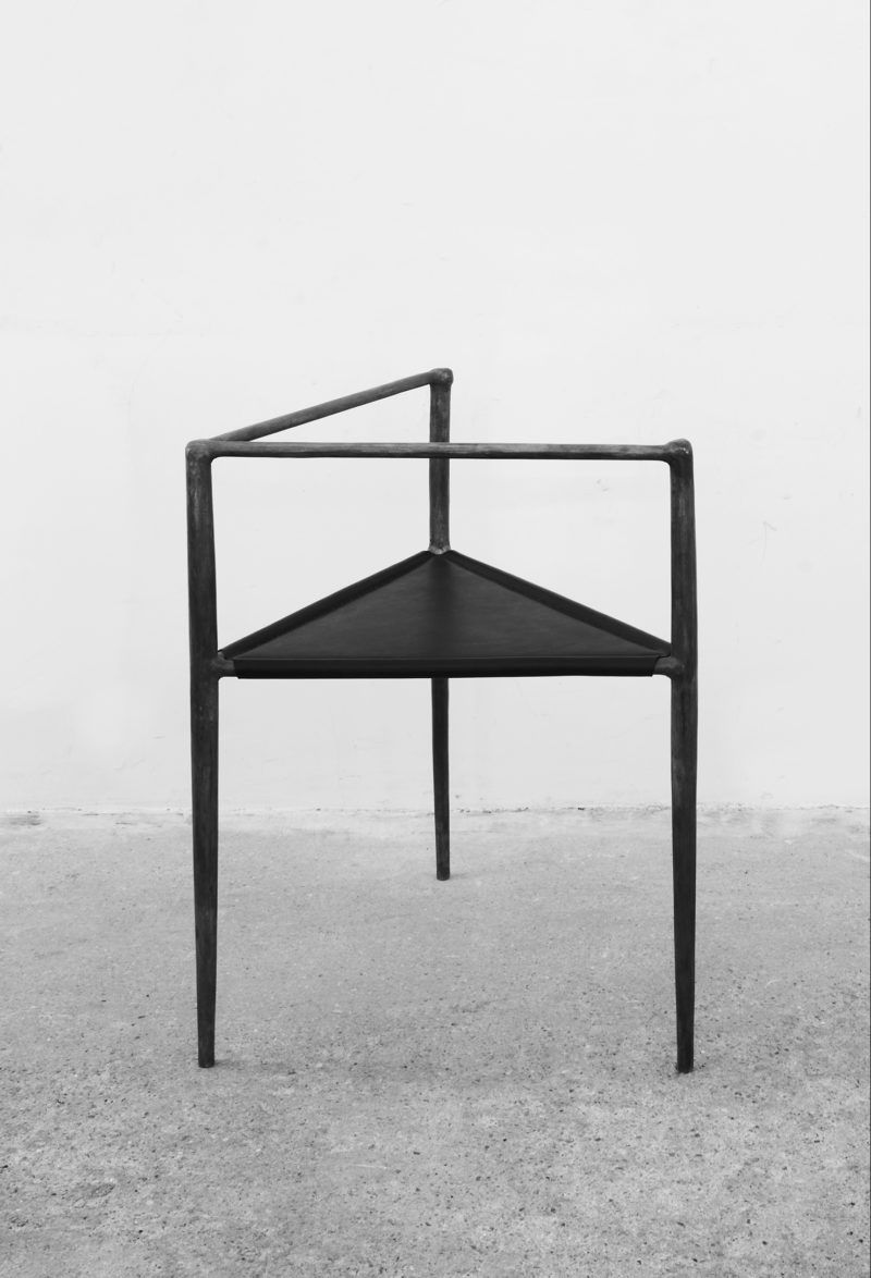 Rick Owens - Alchemy Chair, 2012, bronze, leather, 71x62x50cm
