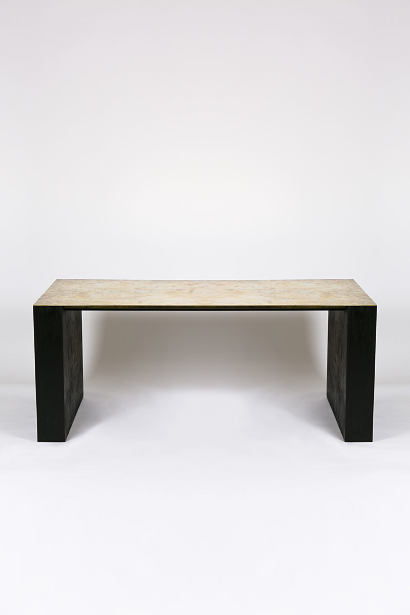 Rick Owens - Showroom Table, 2007, Brass and plywood, 75x183x83cm