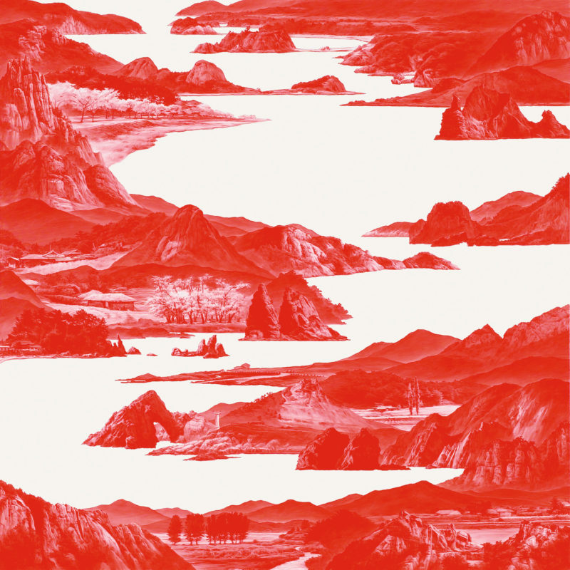 Sea Hyun Lee - Between Red_067, 2008, oil on linen, 150x150cm