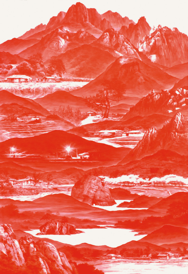 Sea Hyun Lee - Between Red_079, 2009, oil on linen, 150x110cm