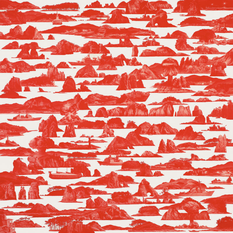 Sea Hyun Lee - Between Red_101, 2010, oil on linen, 300x300cm