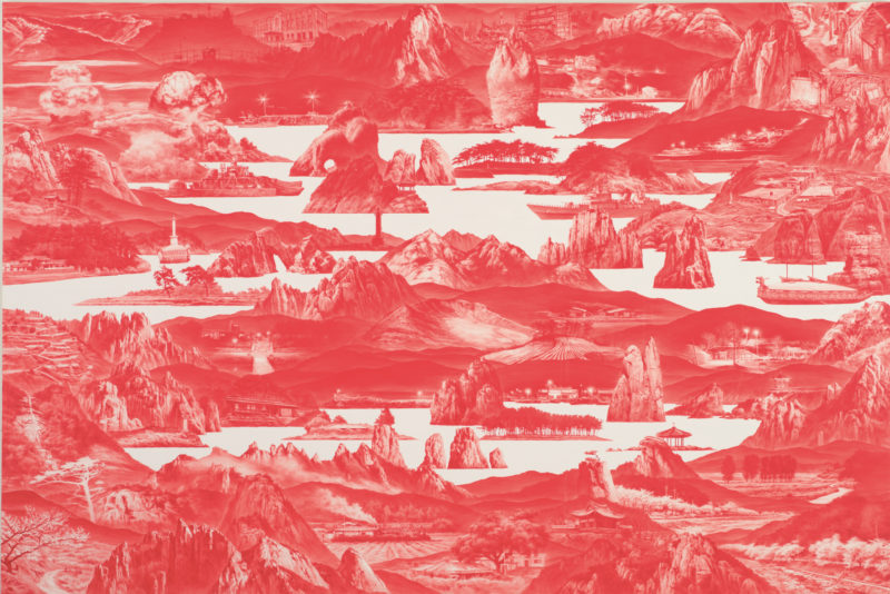 Sea Hyun Lee - Between Red_162, 2012 Oil on linen 200x300cm