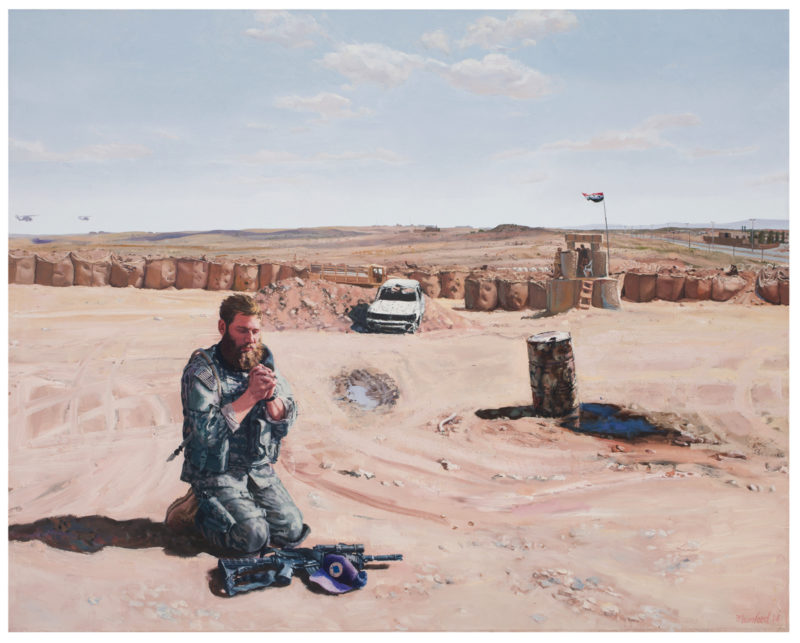 Steve Mumford - The Prayer, 2016, oil on linen, 121.9x152.4cm