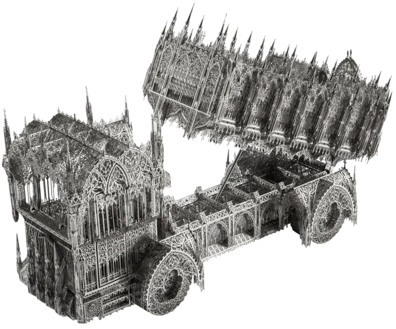 Wim Delvoye – Dump Truck, 2013, Laser-cut Corten steel, 360 x 170 x 574 cm