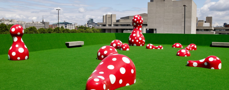 Yayoi Kusama - exhibition Walking in My Mind, Hayward Gallery, London