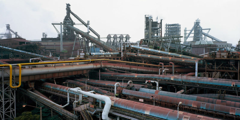 Edward Burtynsky - Bao Steel #4, Shanghai, China, 2005