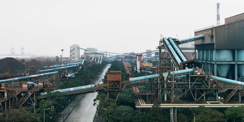 Edward Burtynsky - Bao Steel #5, Shanghai, China, 2005