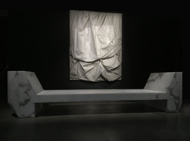 Installation view of Rick Owens- Furniture, December 17, 2016–April 2, 2017 at MOCA Pacific Design Center, courtesy of The Museum of Contemporary Art, Los Angeles