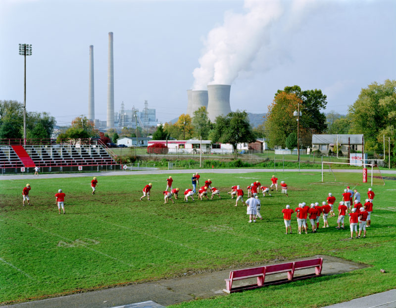 Mitch Epstein - Poca High School and Amos Coal Power Plant, West Virginia, 2004