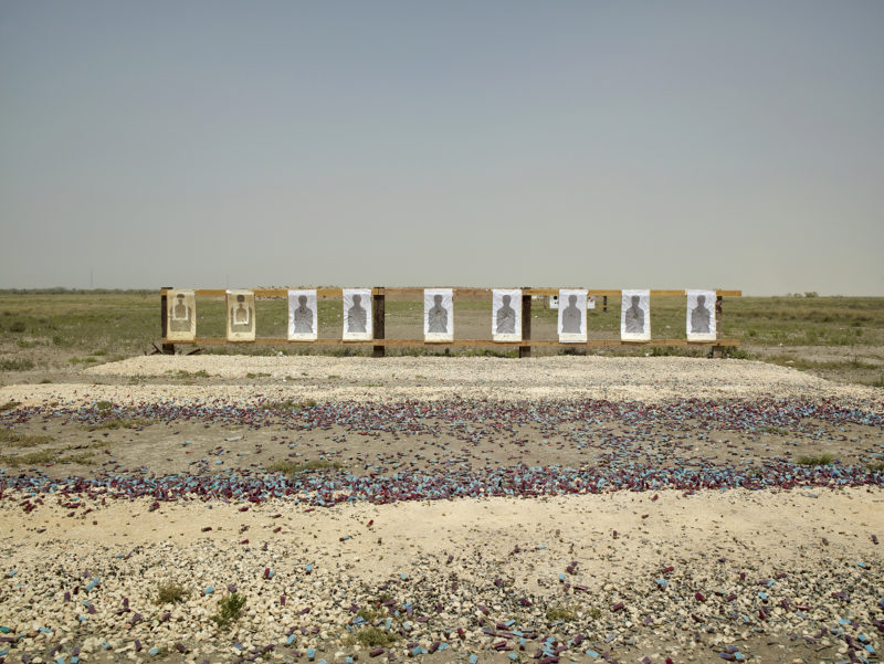 Richard Misrach - Border Patrol target range. Boca Chica Highway, near Gulf of Mexico, Texas, 2013