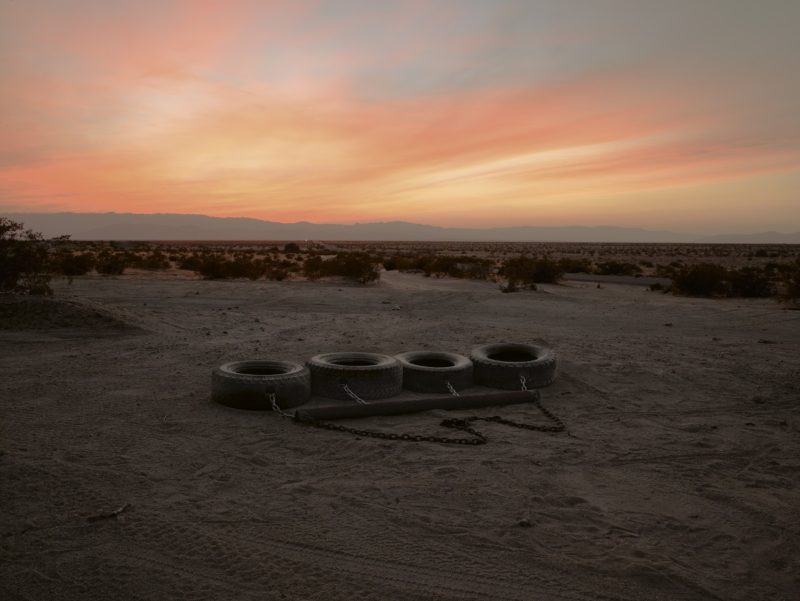 Richard Misrach - Four-tire Drag, near Calexico, California, 2014