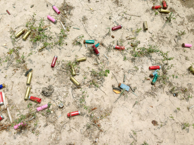 Richard Misrach - Shell casings #32, by Richard Misrach. Near Gulf of Mexico, Texas, 2014.