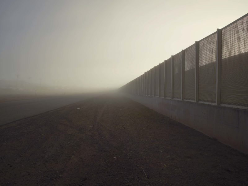 Richard Misrach - Wall (post and wire mesh), Douglas, Arizona, 2014