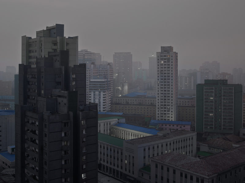 Eddo Hartmann - Central District by Night, Pyongyang, 2015