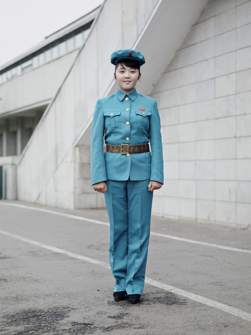 Eddo Hartmann - Guard in Blue, Kimjongilia Flower Exhibition Hall, Pyongyang, 2015