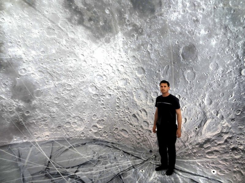 Luke Jerram - Museum of the Moon, photo from inside the Moon