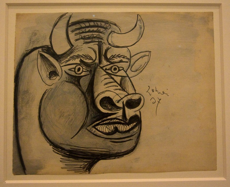 Pablo Picasso – Study for Guernica, 1937, installation view, Museo Reina Sofía, Madrid, Spain