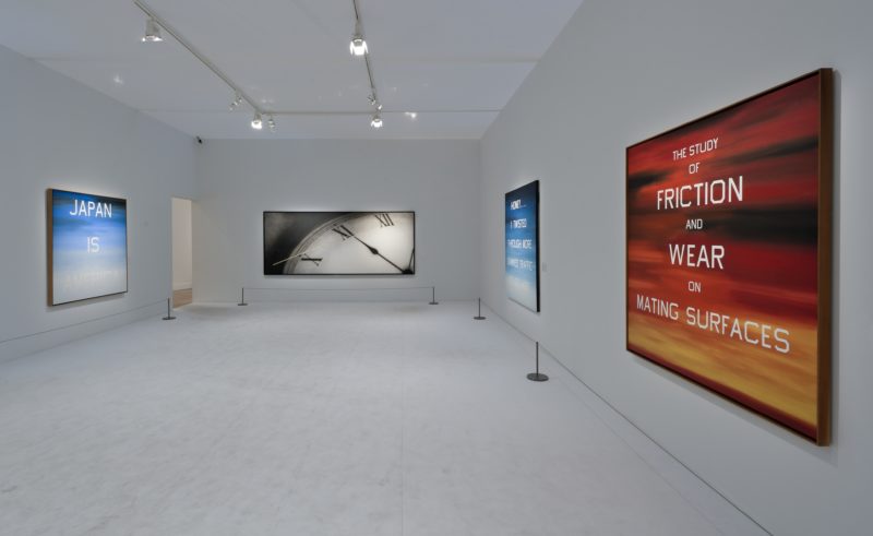 Ed Ruscha - Fifty Years Of Painting, installation view, Moderna Museet, Stockholm, Sweden, photo Åsa Lundén