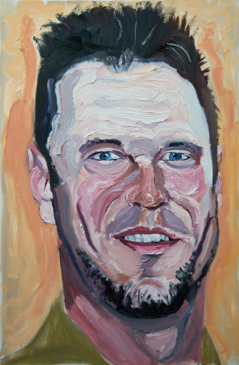 George W. Bush - Lance Corporal Timothy John Lang U.S. Marine Corps, 2005-2010, Oil on stretched canvas, 24″x36″