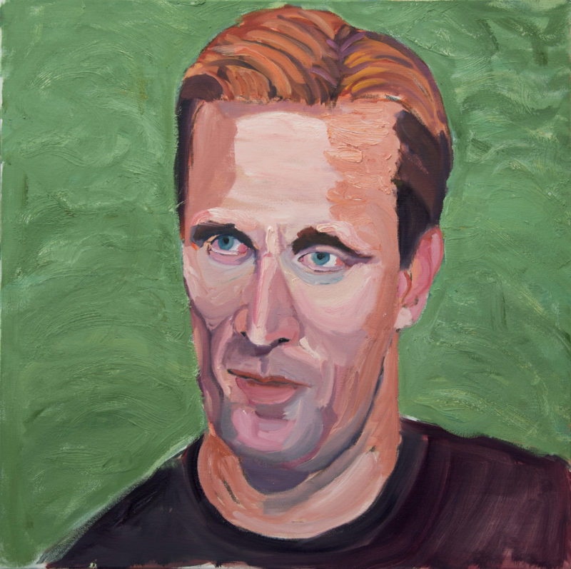 George W. Bush - Lieutenant Colonel Kent Graham Solheim U.S. Army, 1994 – Present, Oil on stretched canvas, 30″x30″