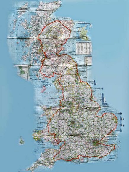 He Yunchang - The Rock Tours Around Great Britain, 2006-07 map