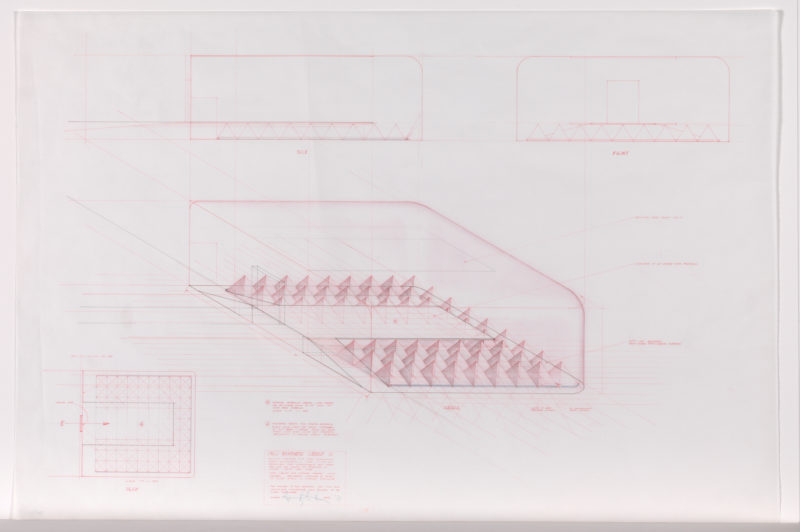 Study for Doug Wheeler PSAD Synthetic Desert III, 1971