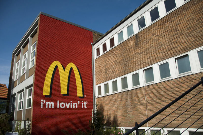 Brad Downey - Mc Donalds mural, 2009, Leuphana University, Lueneburg, Germany