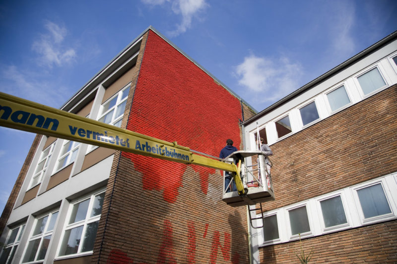 Brad Downey - Mc Donalds mural, 2009, Leuphana University, Lueneburg, Germany