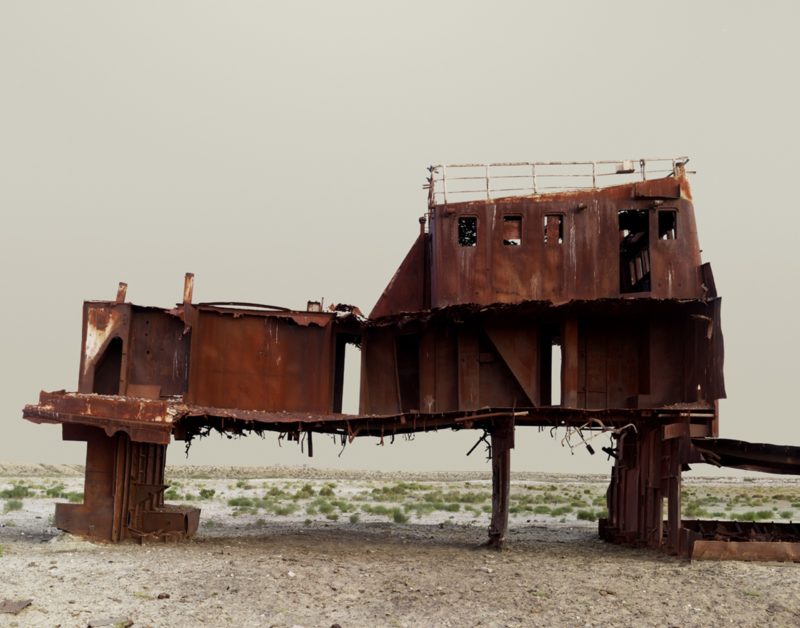 Nadav Kander – The Aral Sea III (Fishing Trawler), Kazakhstan, 2011