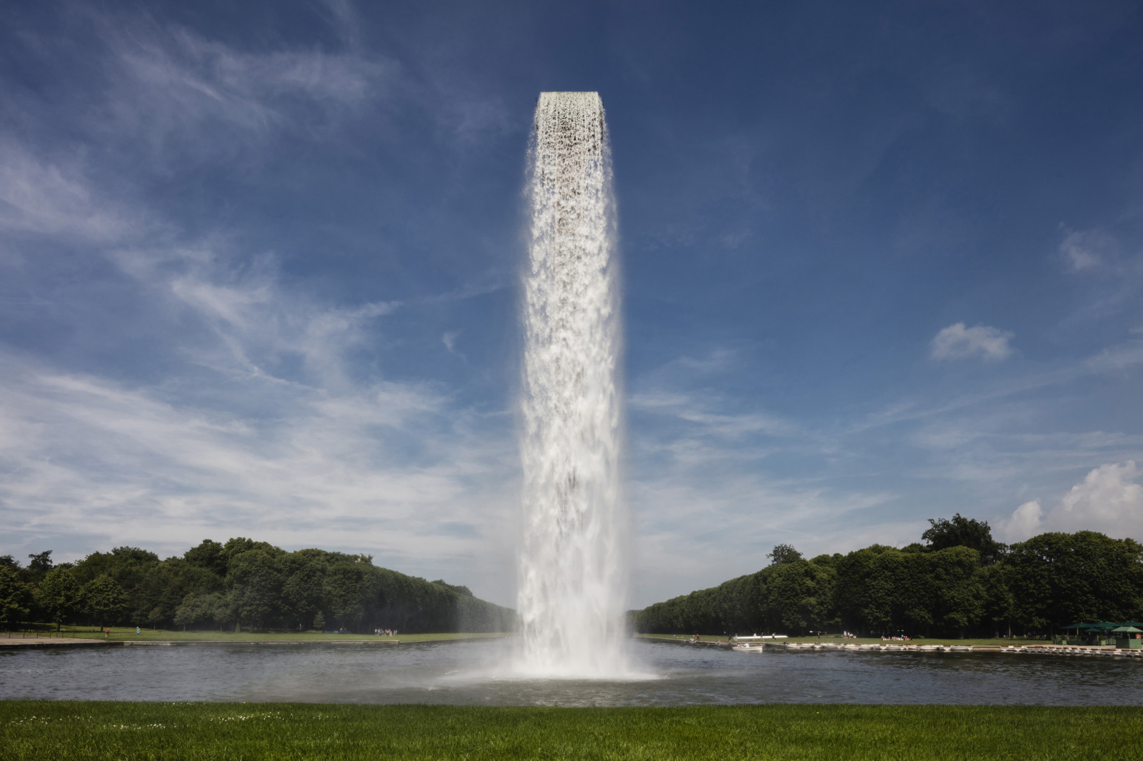 Olafur Eliasson’s freestanding waterfall in Versailles