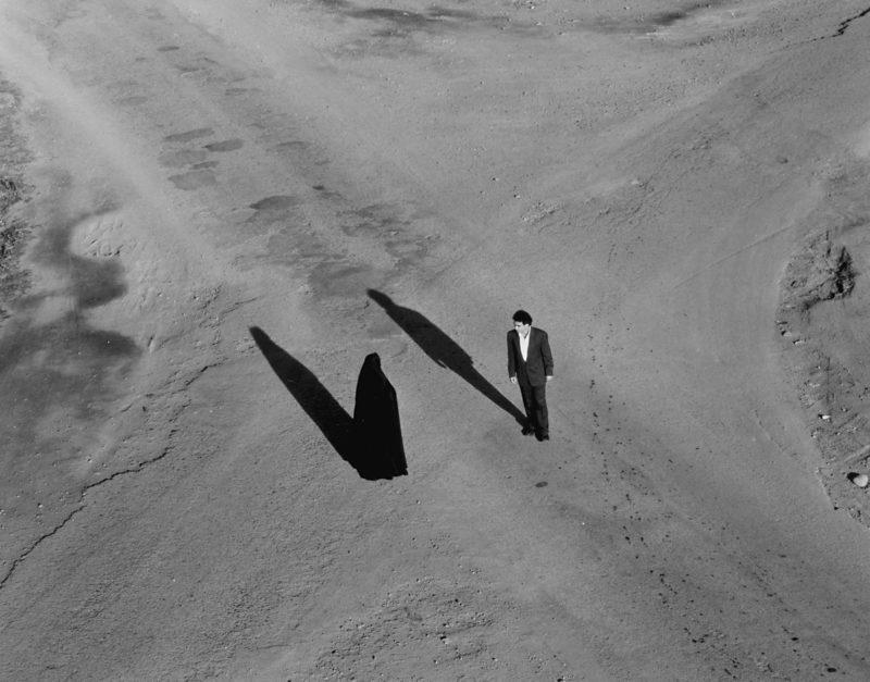 Shirin Neshat - Rapture (still), 1999 two-channel video:audio installation, 16mm film transferred to video