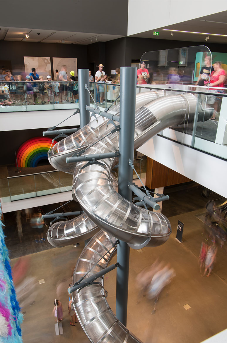 Carsten Höller - Left:Right Slide 2010, Gallery of Modern Art, Brisbane, Australia, photo Natasha Harth