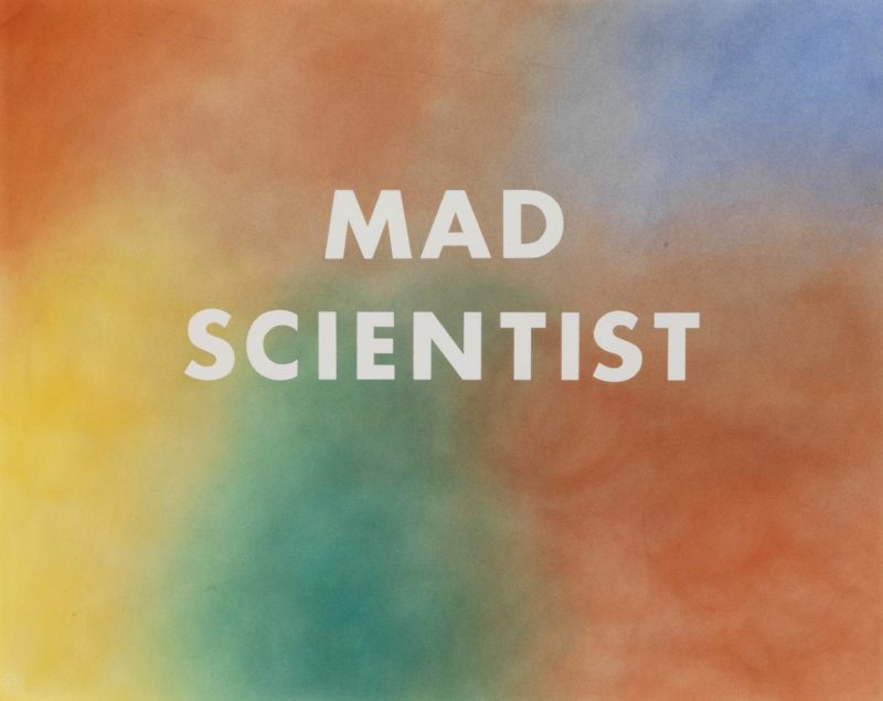 Ed Ruscha - MAD SCIENTIST, 1975, Pastel and graphite on paper, 57,8 x 72,4 cm