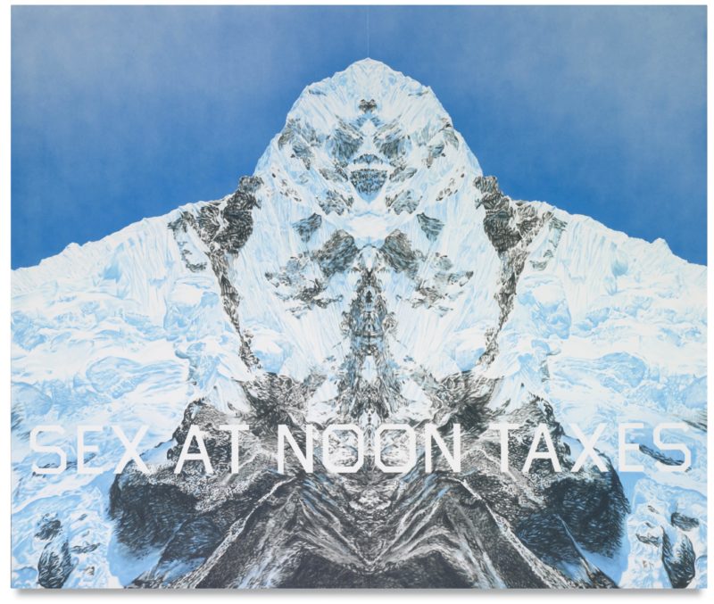 Ed Ruscha - Sex at Noon Taxes, 2002, acrylic on canvas, 162.6 x 193 cm, 64 x 76 in.