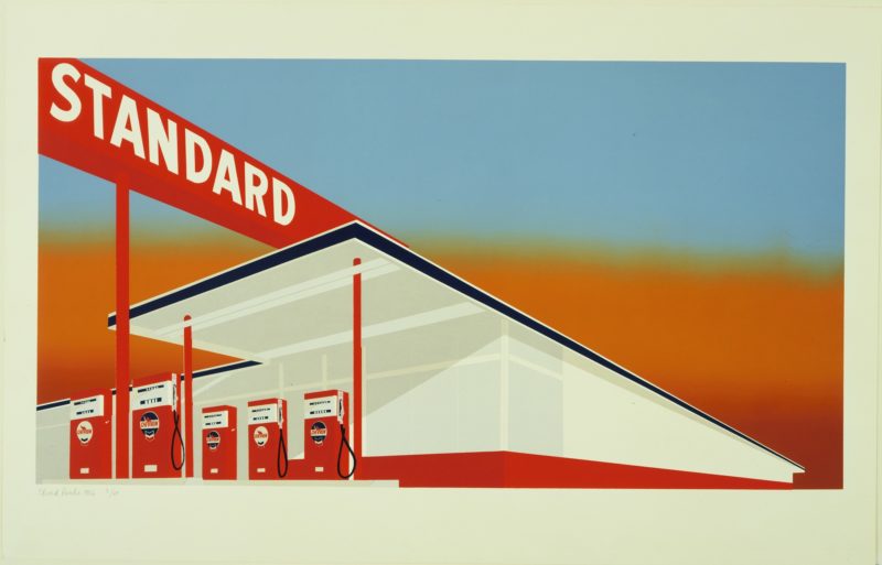 Edward Ruscha - Standard Station, 1966, screenprint, 49.6 x 93.8 cm (19 5:8 x 36 15:16 in)
