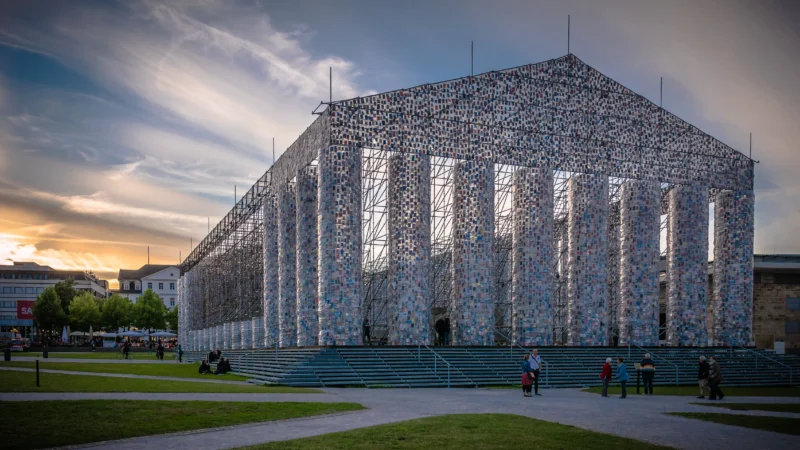 Marta Minujín – The Parthenon of Books, 2017, documenta 14, Friedrichsplatz Kassel, Germany