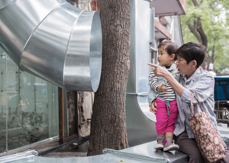 People’s Architecture Office - 白塔寺, White Pagoda Temple, Tabular Baitasi Visitor, Beijing Design Week, 2015, Beijing, China