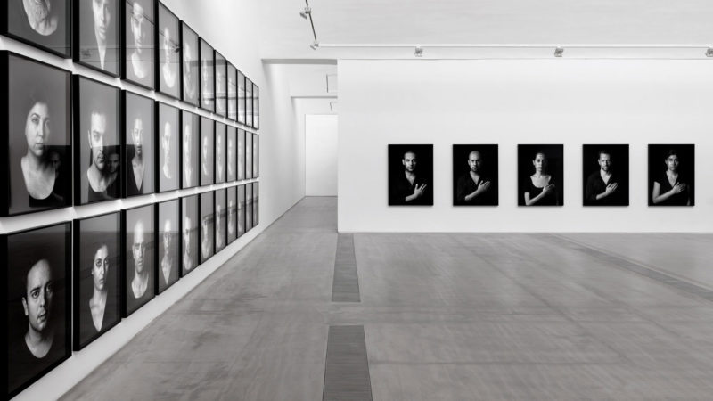 Shirin Neshat - Installation view of The Book of Kings at Faurschou Foundation Beijing. Photo by Jonathan Leijonhufvud