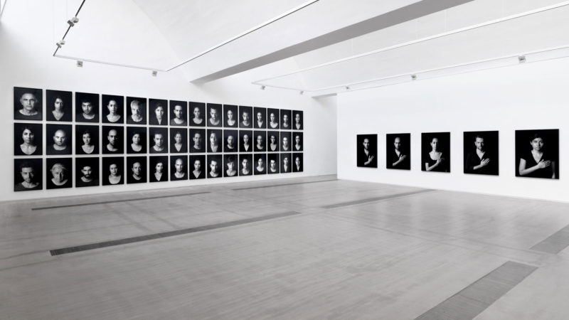 Shirin Neshat - Installation view of The Book of Kings at Faurschou Foundation Beijing. Photo by Jonathan Leijonhufvud