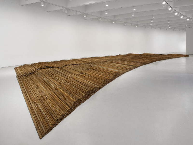 Ai Weiwei - Straight, 2008-2012, steel reinforcing bars, 600 x 1200 cm, Hirshhorn Museum in Washington, D.C., 2013