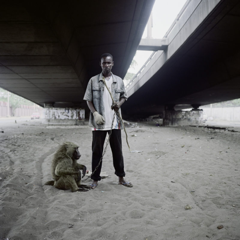 Pieter Hugo - Animal handler with Ajasco, Lagos, Nigeria 2007
