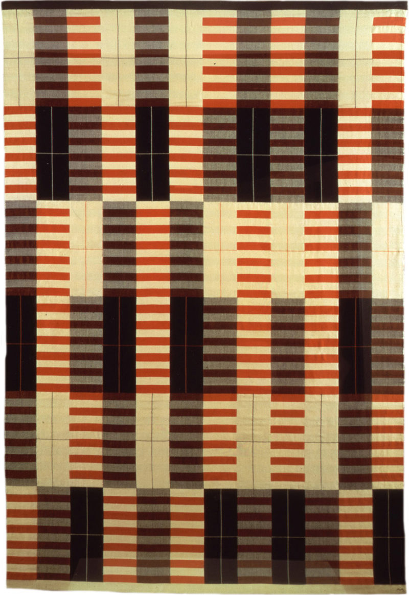 Anni Albers - Black White Red, 1926:1964, cotton and silk 69 × 461⁄2 in. (175 × 118 cm)
