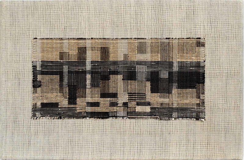Anni Albers - City, 1949, Linen and cotton pictorial weaving, 17 1:2 × 26 1:2 in, 44.5 × 67.3 cm
