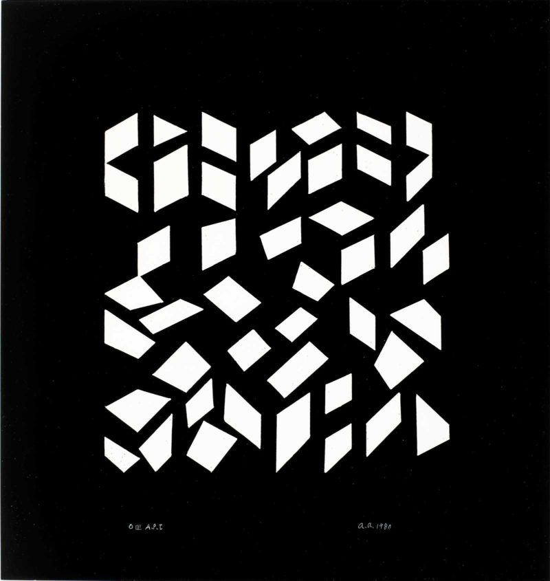 Anni Albers - Orchestra III, 1980, Photo-offset, 18 × 17 in, 45.7 × 43.2 cm, Edition of 50