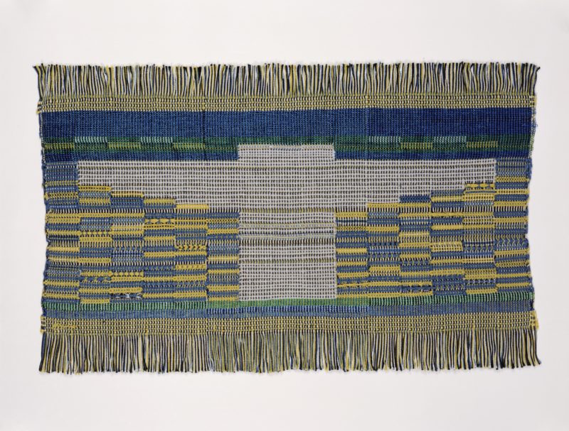 Anni Albers - Sheep May Safely Graze, 1959, Cotton, synthetic fiber; woven- plain weave and leno, 36.8 x 59.7 cm