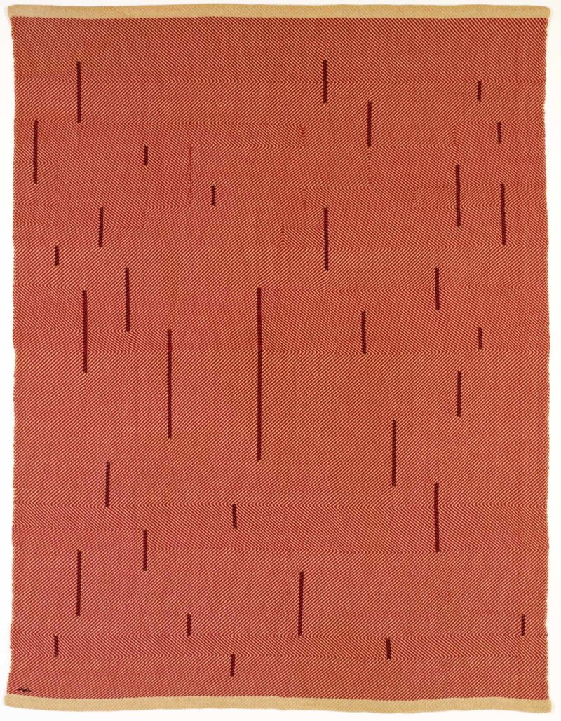 Anni Albers - With Verticals, 1946, cotton and linen, 154.9 x 118.1 cm