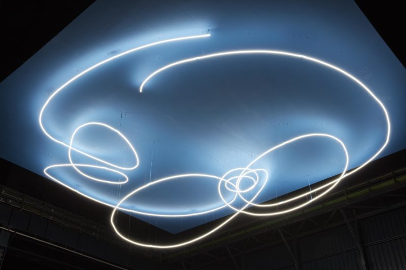 Lucio Fontana - Struttura al Neon per la IX Triennale di Milano, 1951:2017, installation view at Pirelli HangarBicocca, Milan, 2017. Photo Agostino Osio