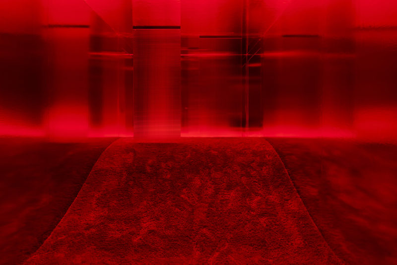 Lucio Fontana in collaboration with Nanda Vigo - ambiente spaziale "utopie", nella XIII triennale di milano, 1964/2017, installation view at Pirelli HangarBicocca, Milan, 2017. Photo Agostino Osio